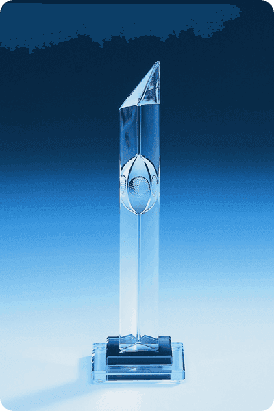 Statyett i glas -  GLA0226