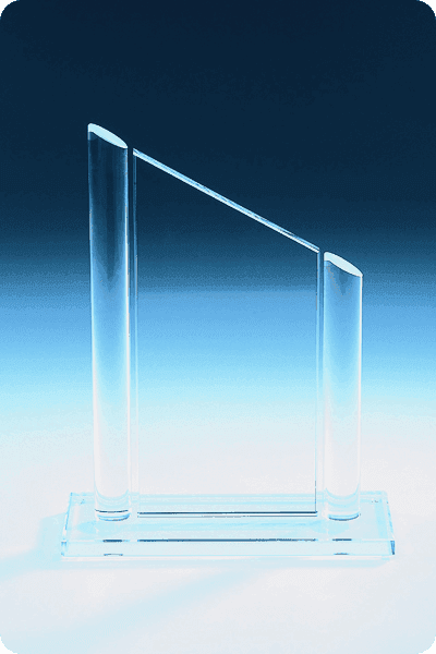 Statyett i glas -  GLA0228