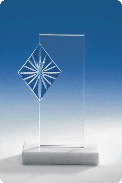 Statyett i glas -  GLA0267