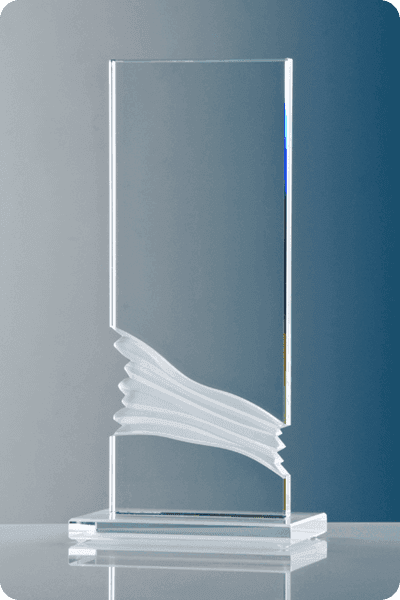 Statyett i glas -  GLA0280
