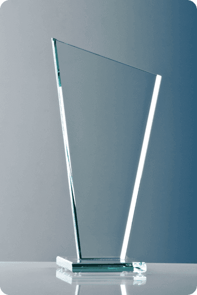 Statyett i glas -  GLA0289