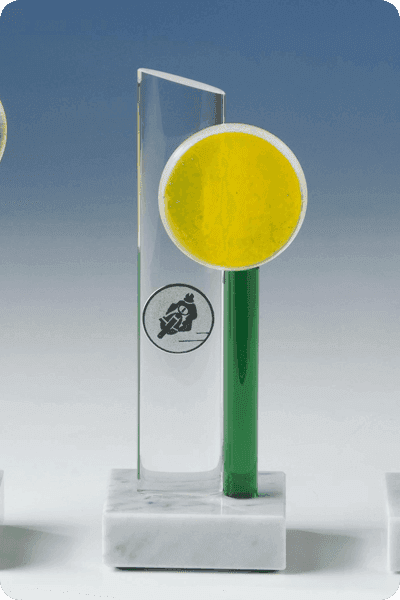 Statyett i glas -  GLA0291