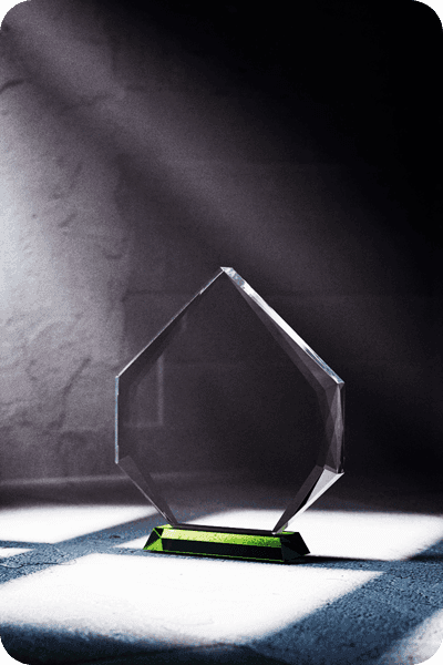 Statyett i glas -  GLA0414