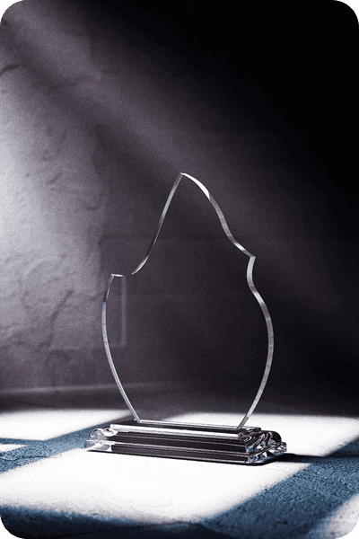 Statyett i glas -  GLA0416