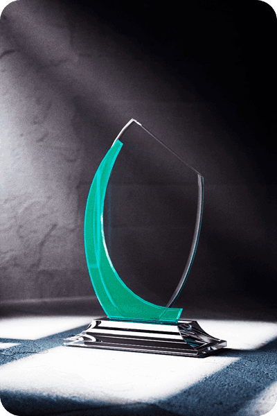 Statyett i glas -  GLA0418