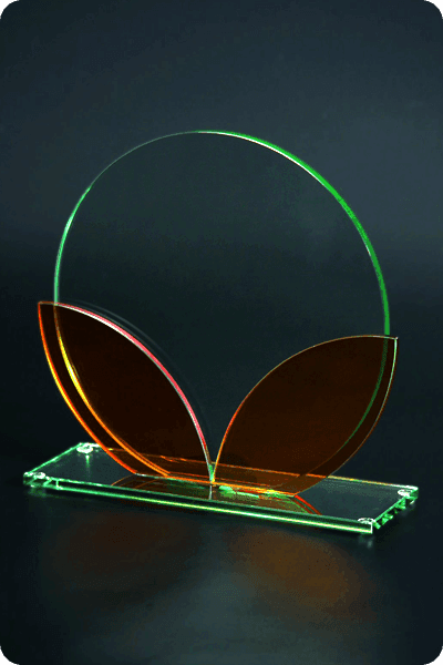 Statyett i glas -  GLA0934