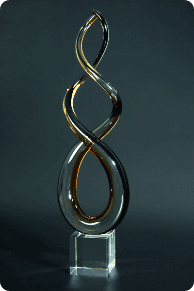 Statyett i glas -  GLA0949