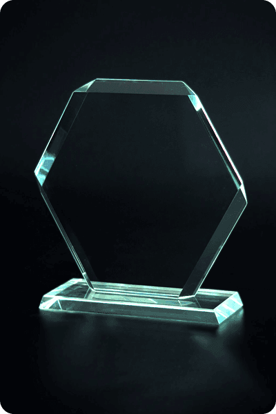 Statyett i glas -  GLA0953