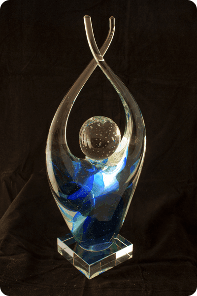 Statyett i glas -  GLA0123