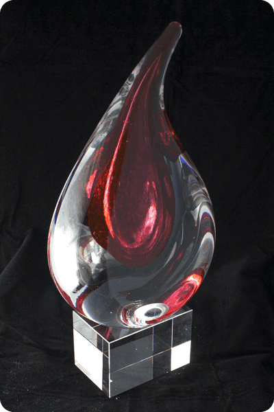 Statyett i glas -  GLA0128