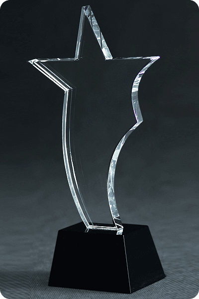 Statyett i glas -  GLA0158