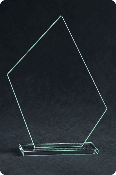 Statyett i glas -  GLA0169