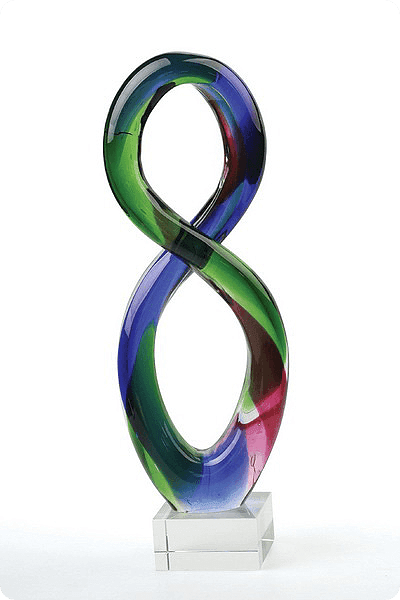 Statyett i glas -  GLA0188