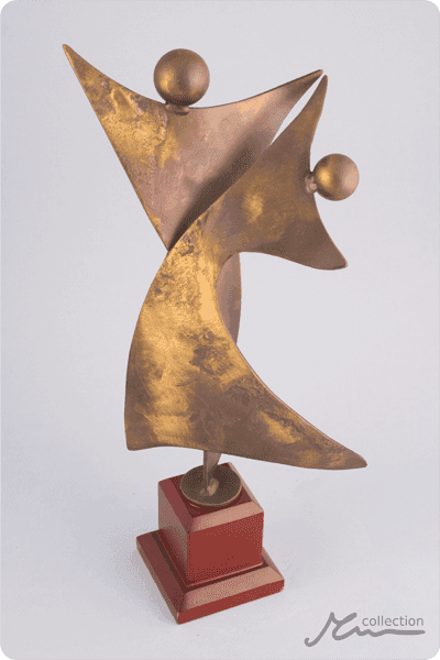 Statyett i metall -  MET064