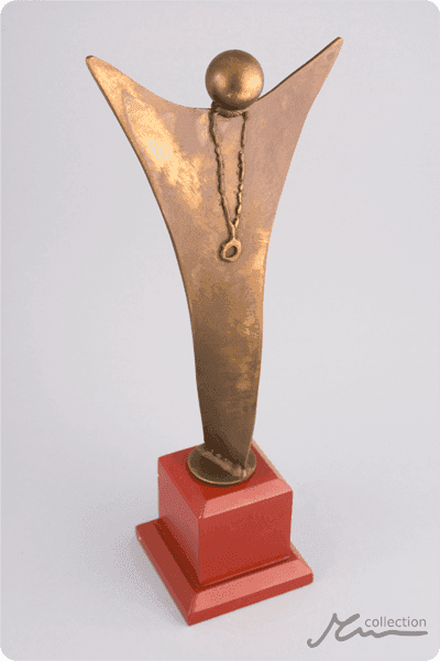 Statyett i metall -  MET068