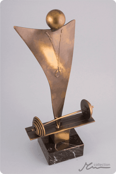 Statyett i metall -  MET072