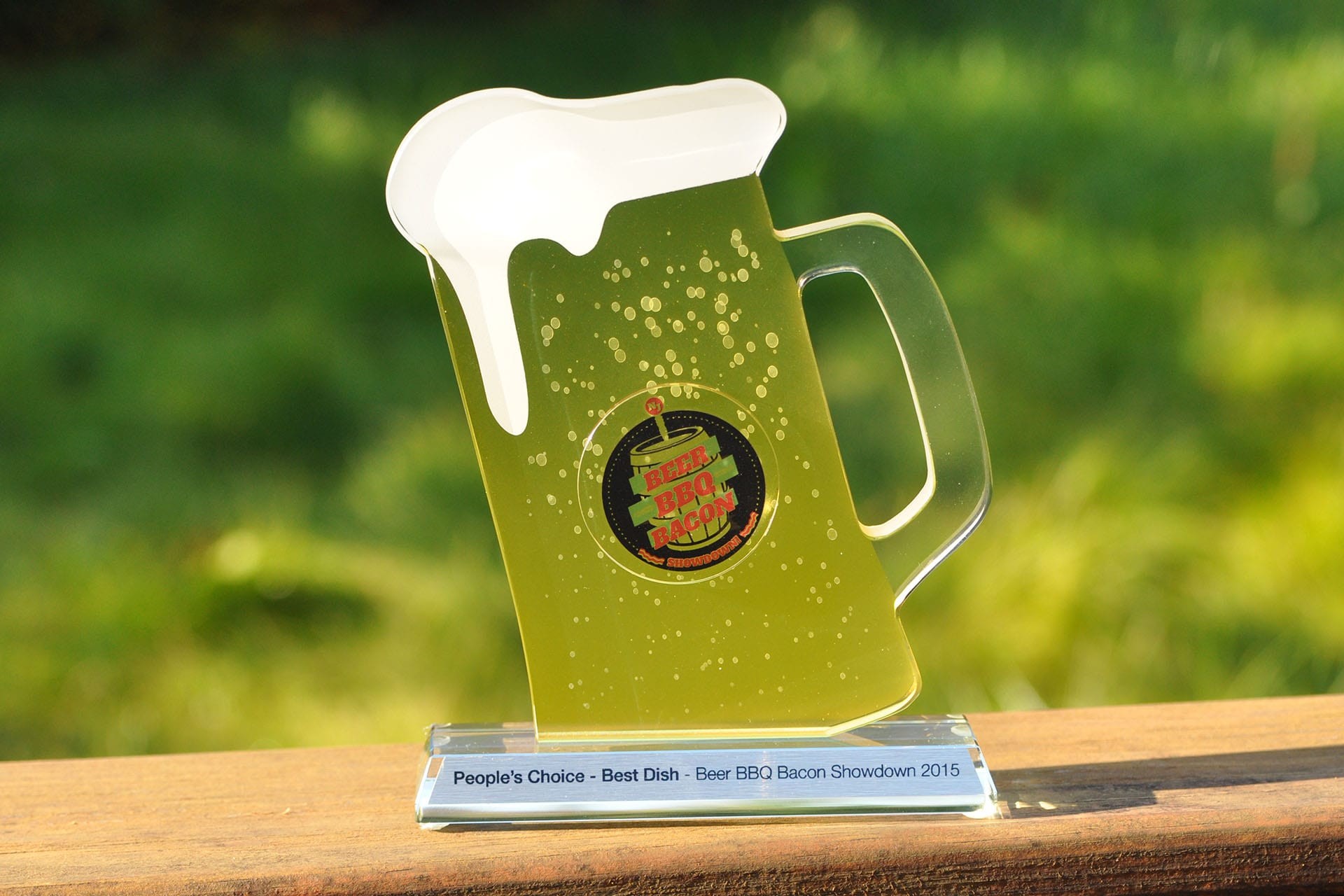 statuetka szklo Beer BBQ glasso